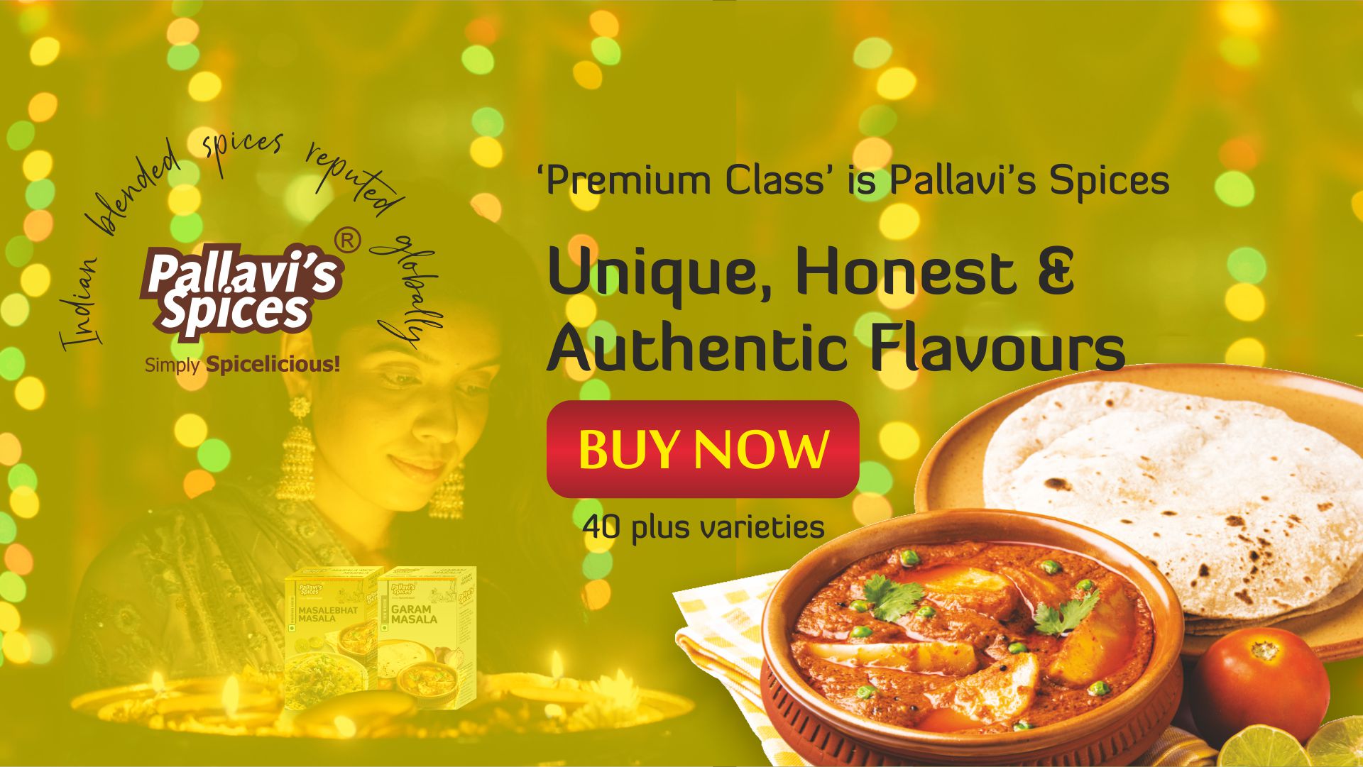 Pallavi Spices Home Banner